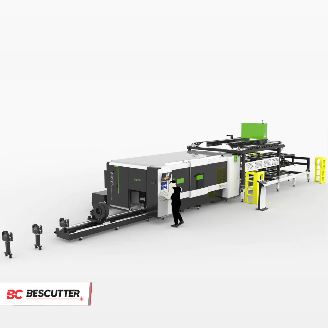 FLY PRO 5'X10' | 1500W - 6000W IPG | Fiber Laser Metal Sheet and Pipe Cutter Full Enclosure with Parallel Shuttle Table - Image 2