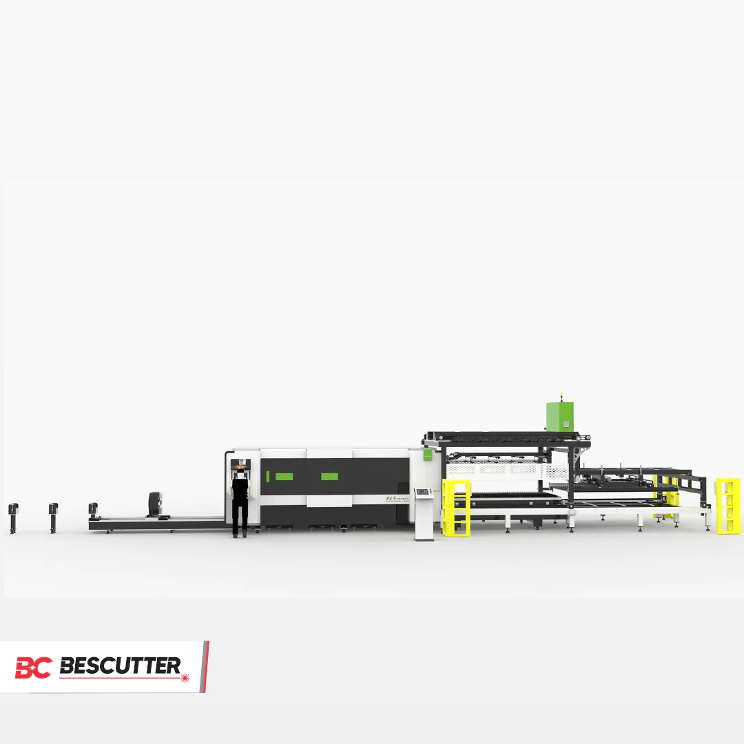 FLY PRO 5'X10' | 1500W - 6000W IPG | Fiber Laser Metal Sheet and Pipe Cutter Full Enclosure with Parallel Shuttle Table - Image 3