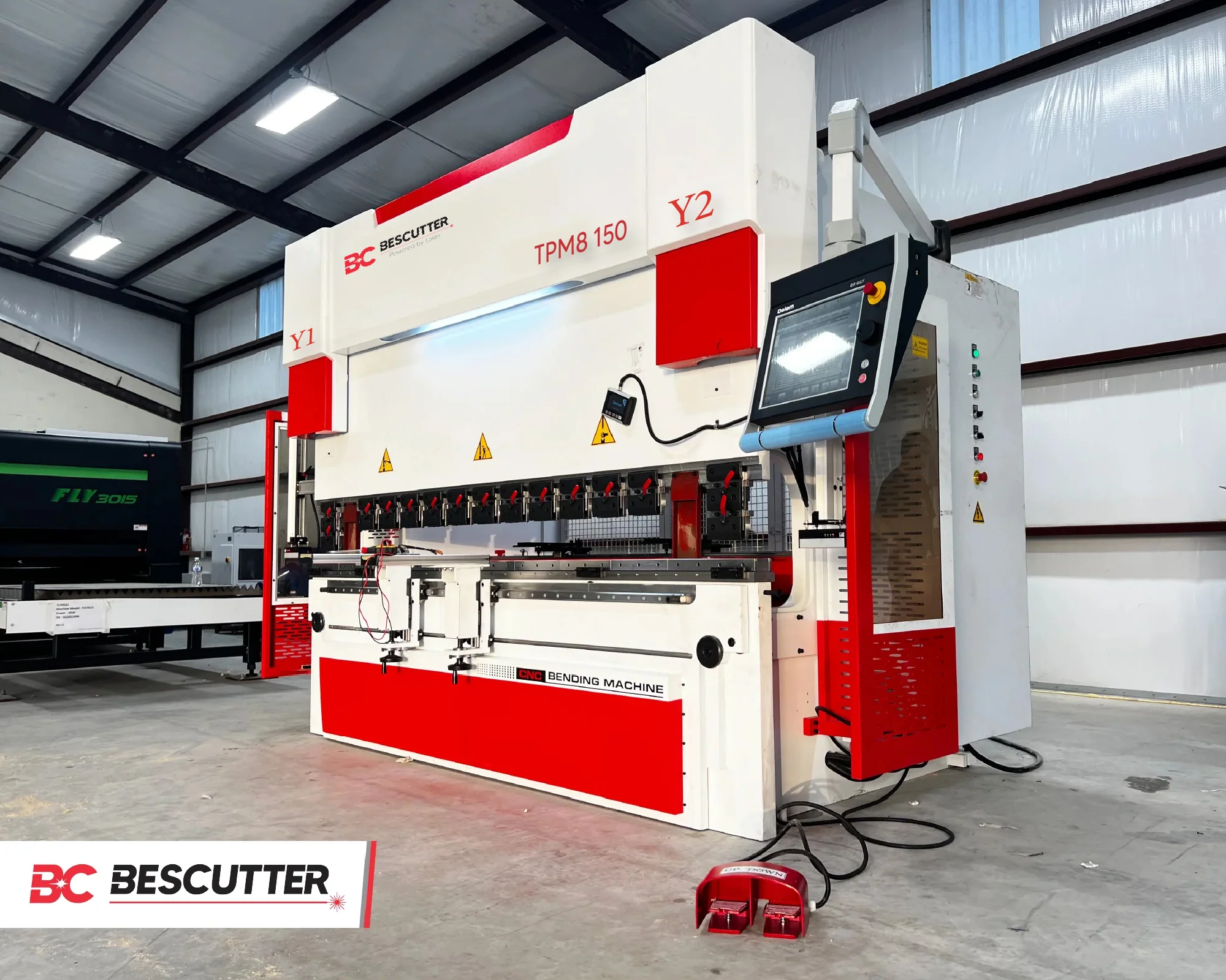 BesCutter PB Series 100/150/350 Ton 10/13FT Delem DA66T/DA69T CNC Press Brake - Image 13